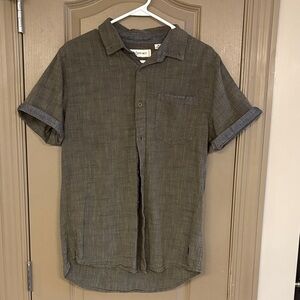 Casual Men's Black Button Down Shirt